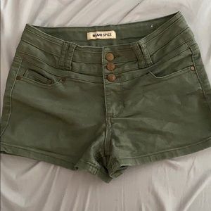 Olive Green Shorts
